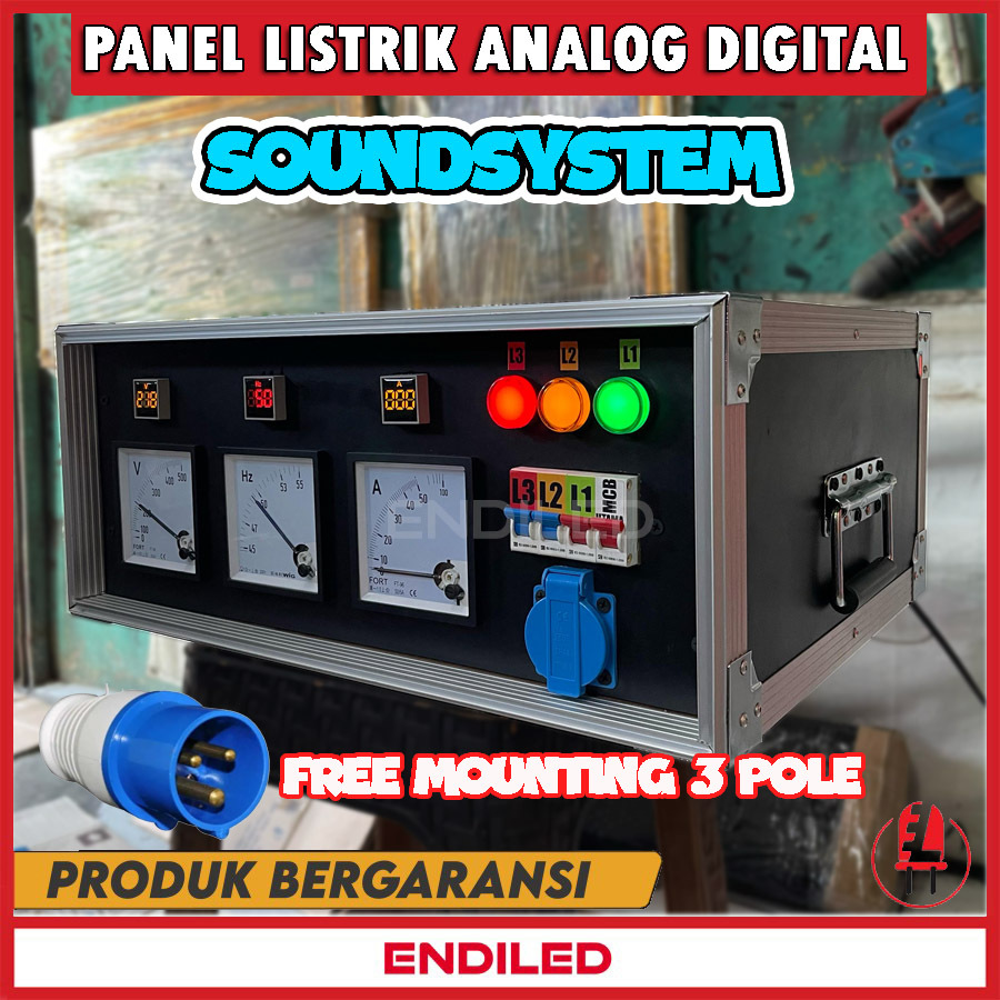 panel listrik sound system 1 phase analog digital