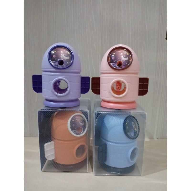 

Serutan meja putar roket/rautan pensil /sharpener roket/peruncing pencil