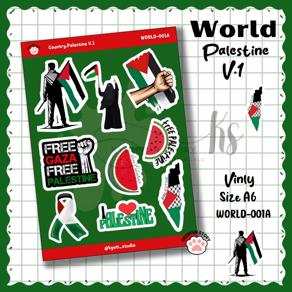 

Sticker Negara Palestine Aesthetic Stiker World Traveling Deco Aesthetic Jurnal Laptop Hp Tumbler Murah Berkualitas