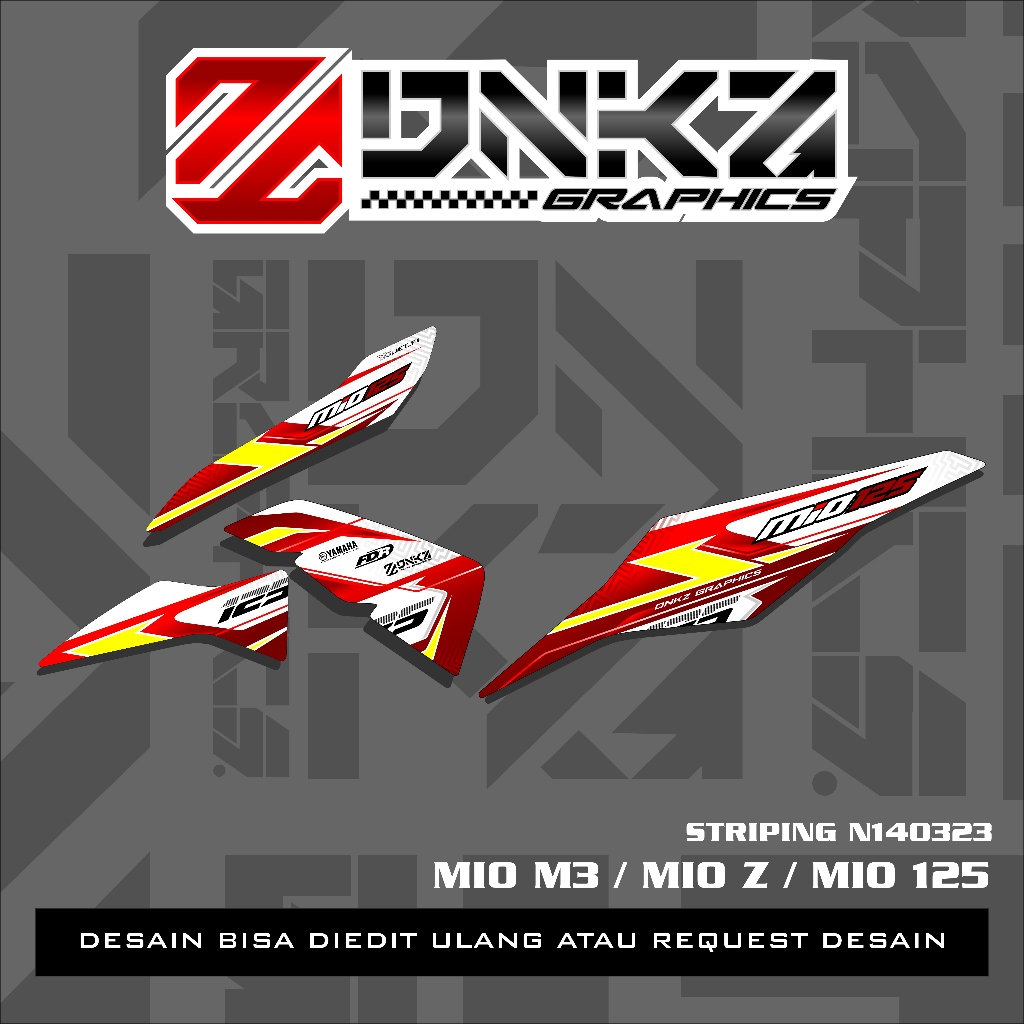 Stiker Mio M3/Z Decal Striping Standar Mio M3/Z Premium Solariz N140323 DNKZ