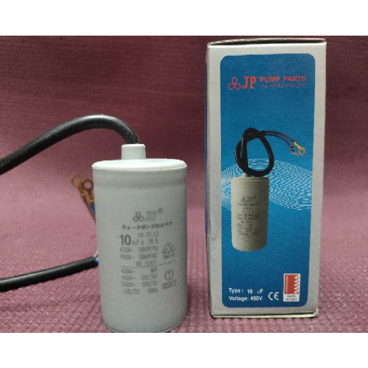→➘✹ JP Kapasitor Bulat 10uf 450V Kapasitor Kabel 10 uf 450V MURAH