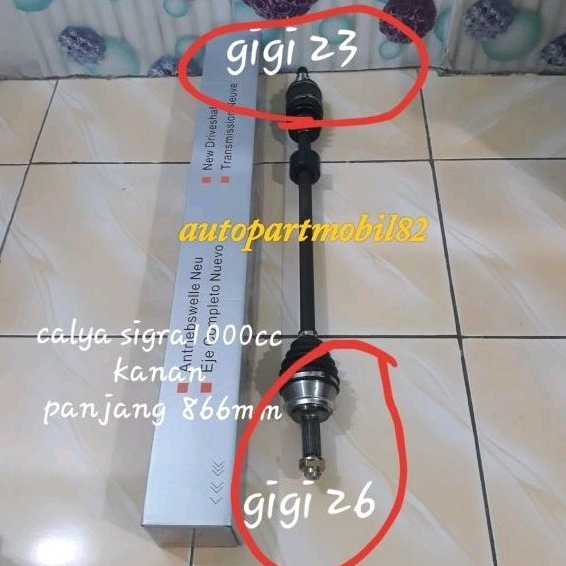 Drive Shaft CV Joint Assy As Roda Komplit Calya Sigra 1000cc Sebelah Kanan