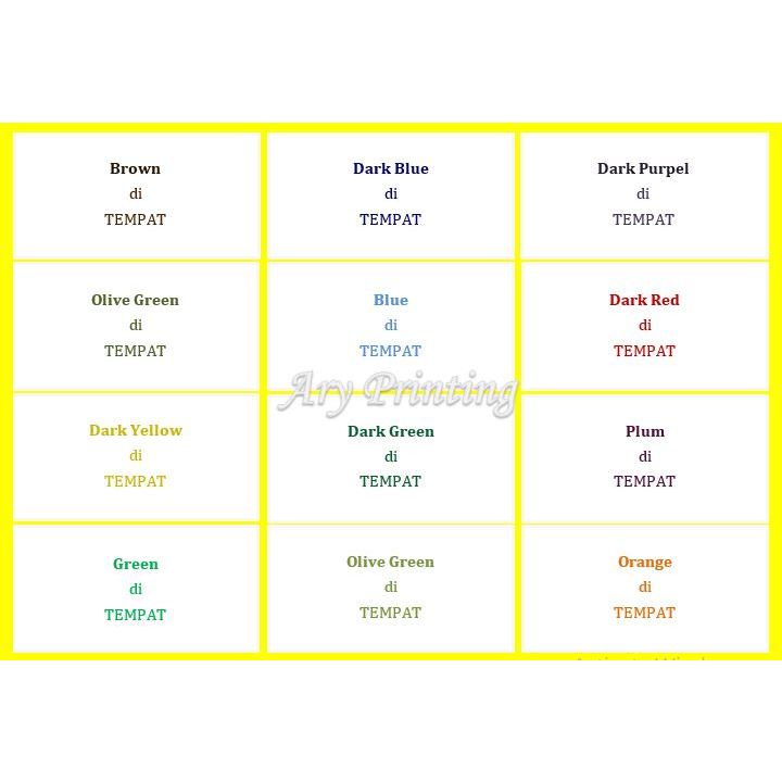 

Cetak Label Tinta Warna