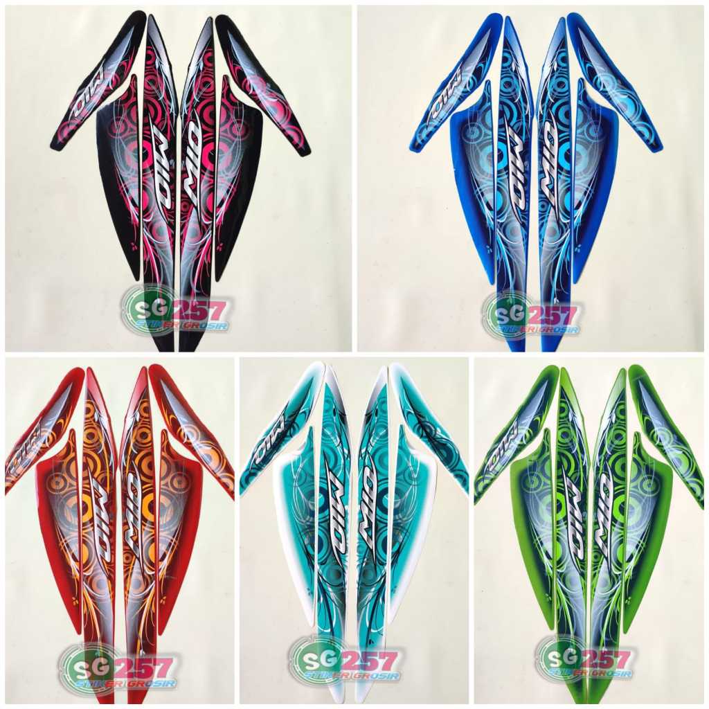 STRIPING STIKER LIS BODY MOTOR YAMAHA MIO SMILE SPORTY 2011 2012