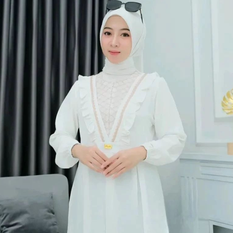 Tren Baru8e8Ds Gamis SELLA Dres Cringkel Airflow