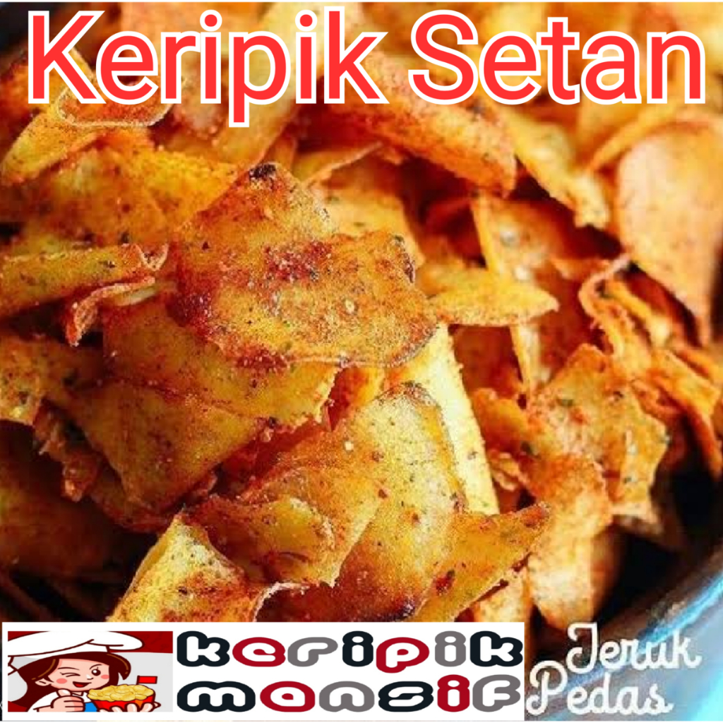 

Keripik Setan Mansif Kripset Keripik Singkong Rasa Daun Jeruk 1 bal 5Kg