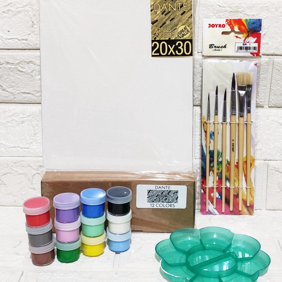 

Produk PAKET MELUKIS SET Kanvas 20X30 Kuas Palet ☈➸❋✦