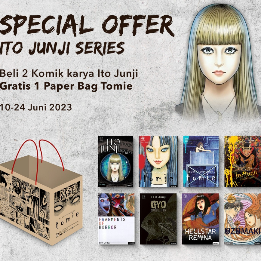✨TERBARU✨ Paket Komik Ito Junji Edisi Bonus grosir