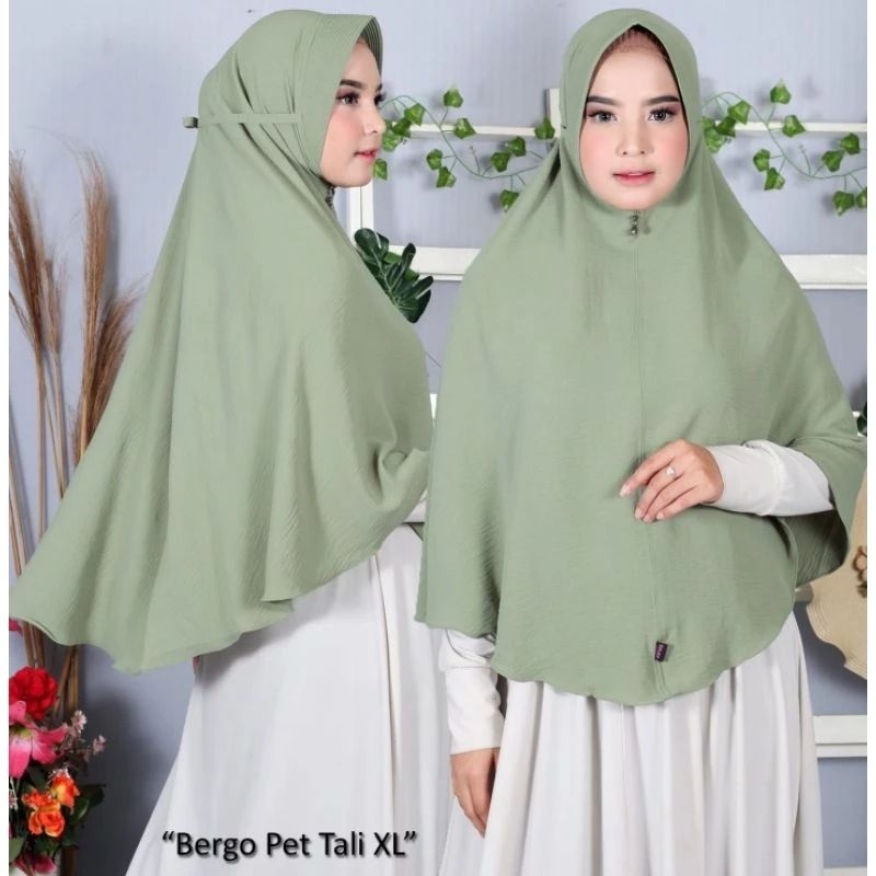 bergo Maryam Crinkle Pet Tali XL
