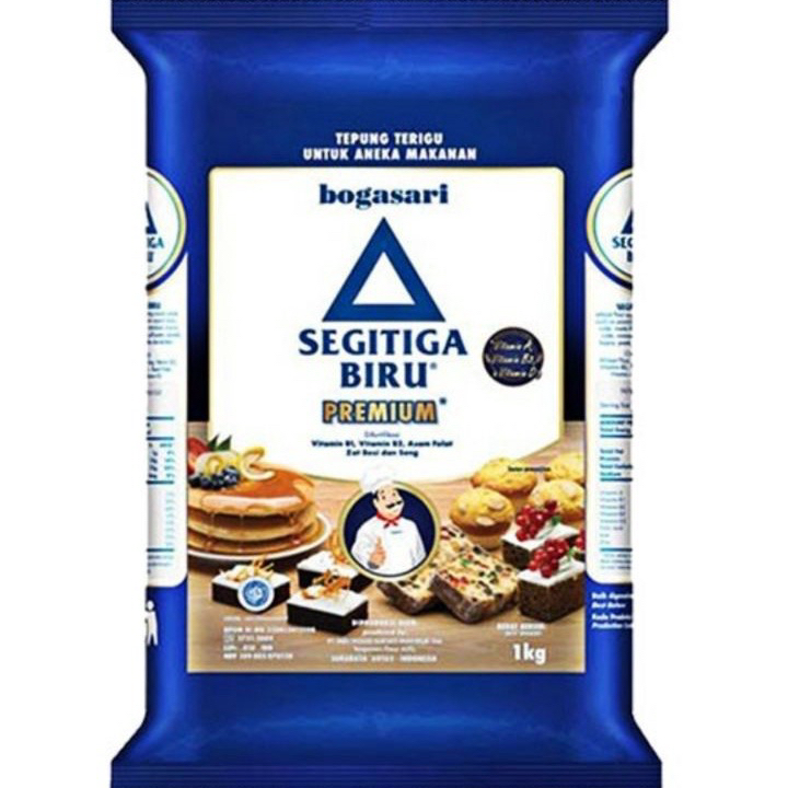 

Model Baru TEPUNG TERIGU SEGITIGA BIRU PREMIUM 1 KG