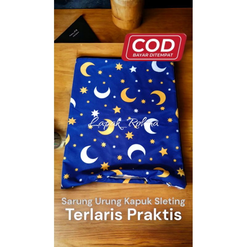 Urung Bantak Kapuk/Sarung Bantal Karakter/Kulit Urung Kapuk Resleting Bahan Sprei & Mudah Praktis