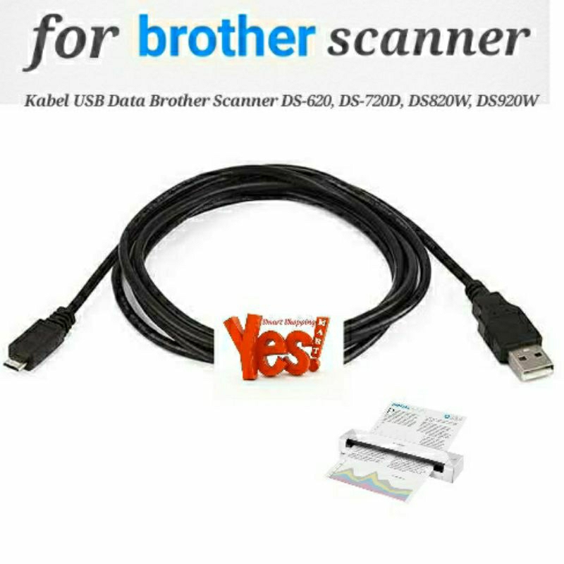 Kabel USB Data Brother Scanner DS-620, DS-720D, DS820W, DS920W