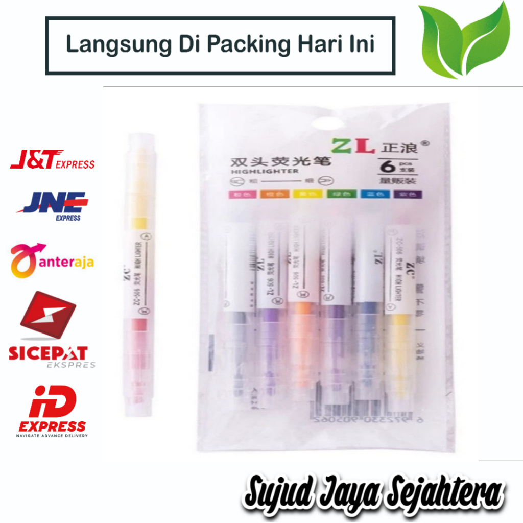 

[MURAH] STABILO WARNA-WARNI 2 SISI SET ISI 6PCS 6 IN 1