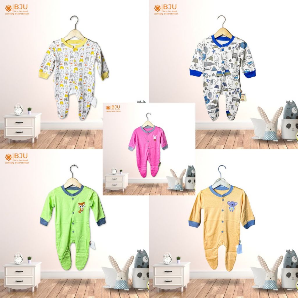 [ TIMMY ] Sleepsuits Jumper Panjang Kaki Tutup Tutup Unisex / Jumper Bayi
