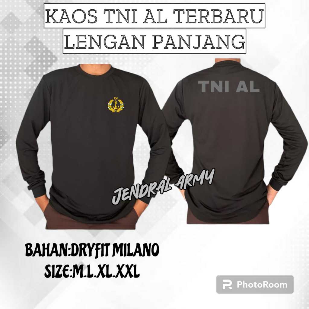 Kaos Jersey TNI AL| || Kaos Running TNI AL || Kaos TNI Angkatan Laut LENGAN PANJANG Bahan DRYFIT MIL