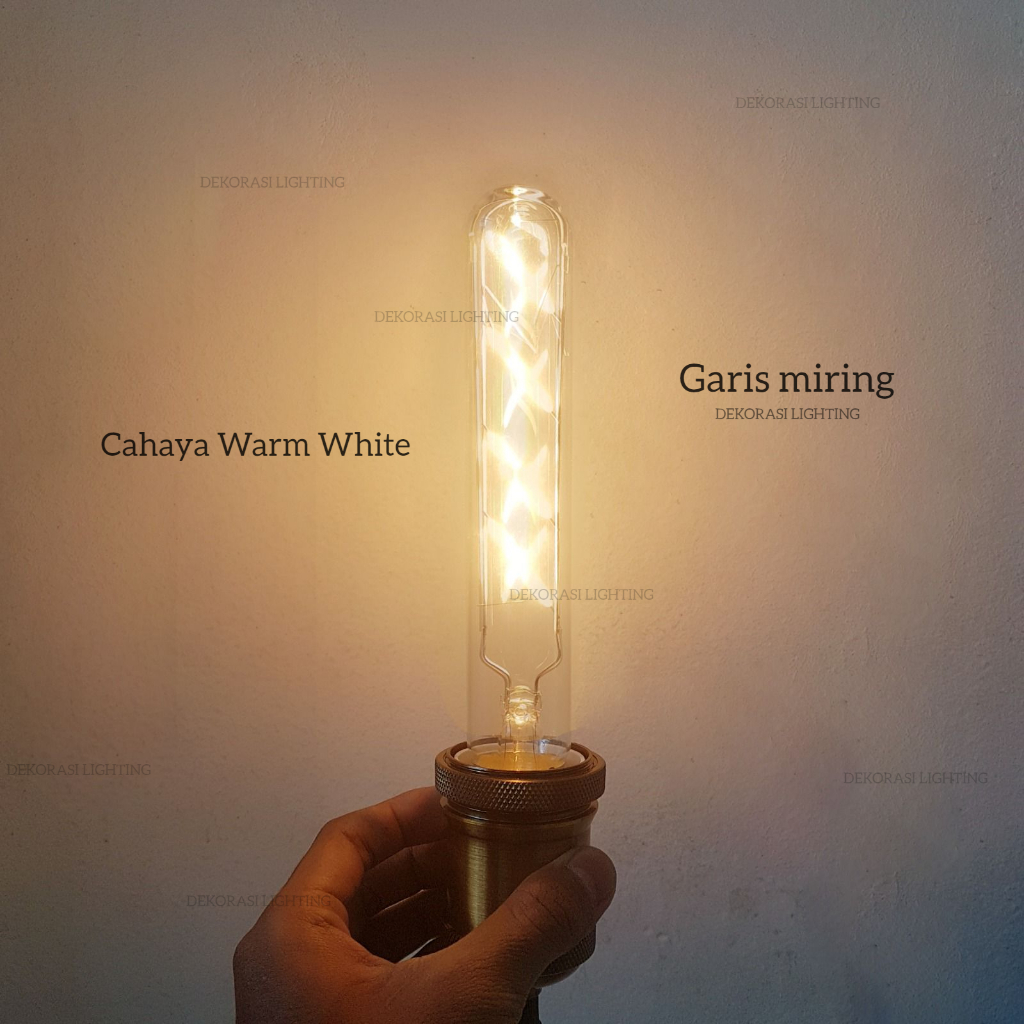 QH T8 120 T8 150 19cm lampu filament bohlam edison led panjang pipa