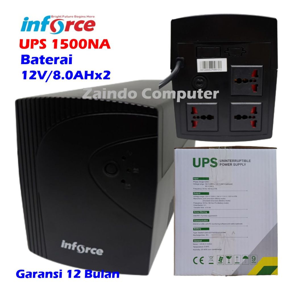 Inforce UPS IF 1500NA 1500VA Line Interactive 900 Watt