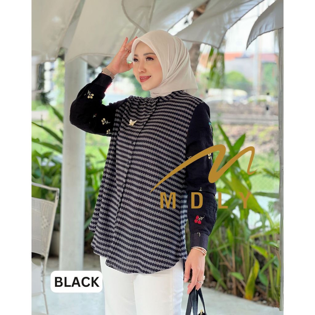 MDLY Kemeja atasan wanita Kheva Knit Shirt by Mdly