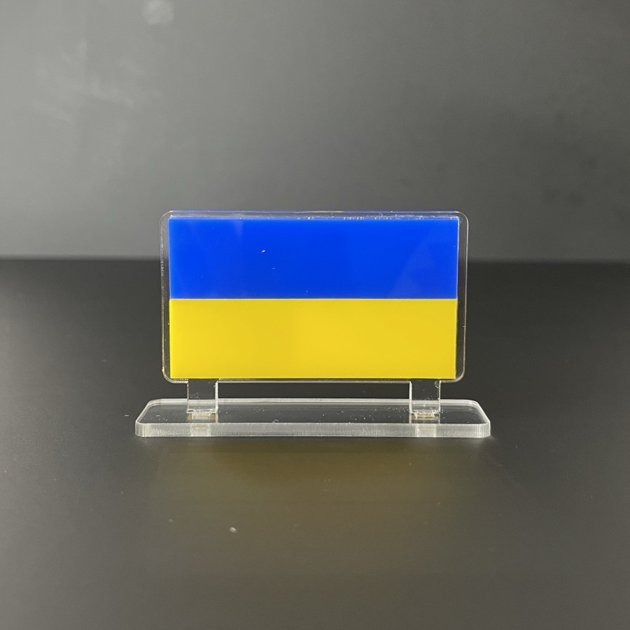 Bendera Meja Negara Ukraina Bendera Ukraine Timbul MURAH