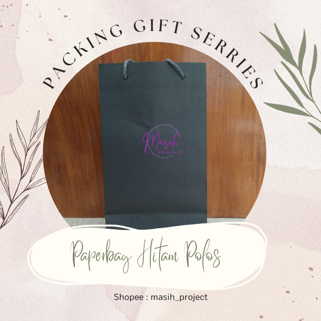 

Paperbag hitam polos bungkus kado