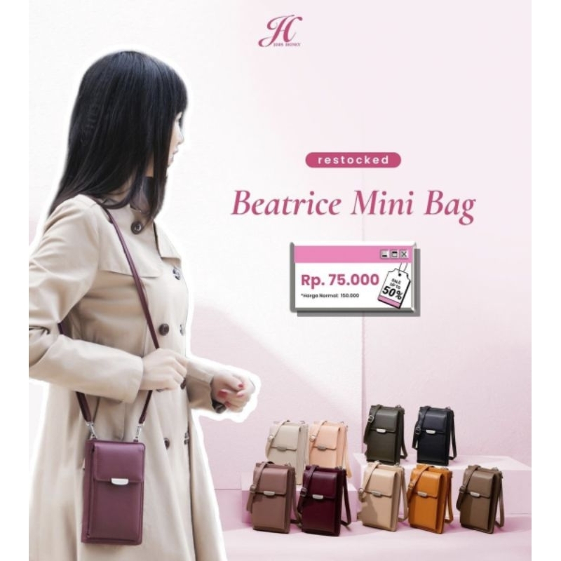JIMS HONEY - BEATRICE PLUS MINI BAG Tas Selempang Handphone Wanita Tas HP Tas Bagus Tas Murah Slingb