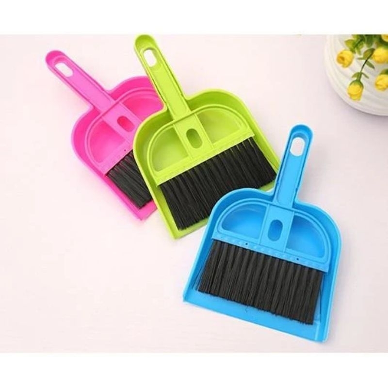 Pengki Sapu Set Mini Serbaguna/ Ikrak Kecil Multifungsi