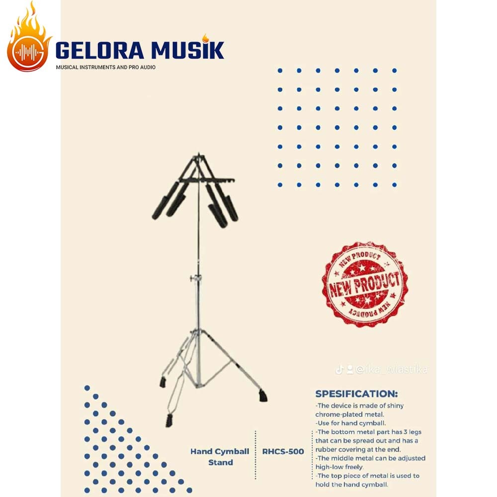 Stand Marching Hand Cymbal Royale RHCS-500