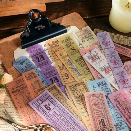 

WASHI STIKER TICKET VINTAGE