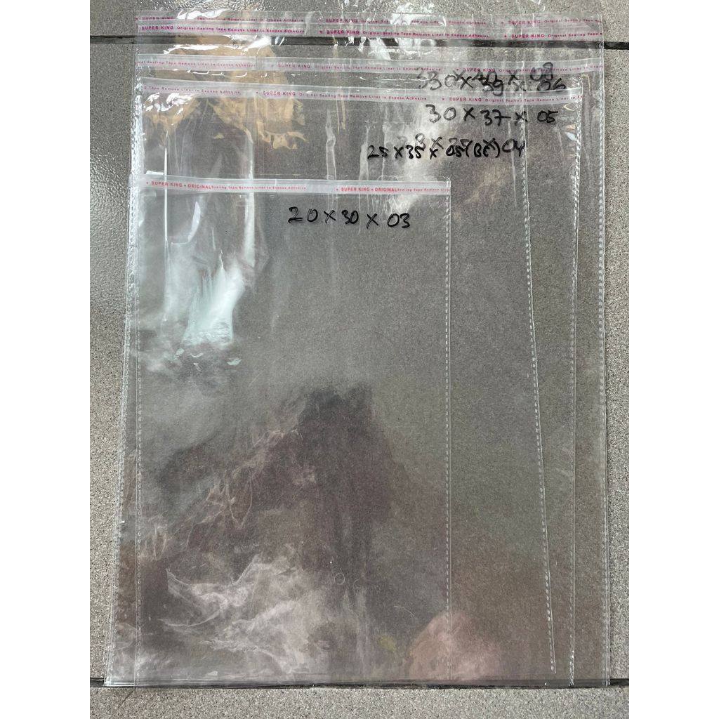

100 lembar Plastik OPP Tebal ukuran 25x35 0.5