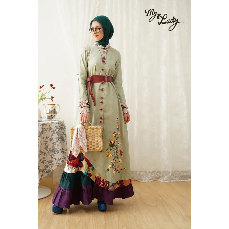 MY LADY-GAMIS TUNEECA  CALENDULA T-0523022 /GAMIIS DRESS MUSLIMAH ELEGANT