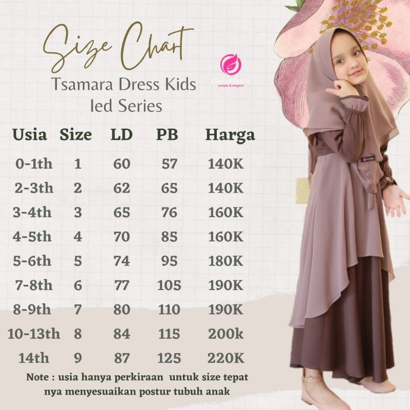 GAMIS KIDS TSAMARA FANIA HIJAB