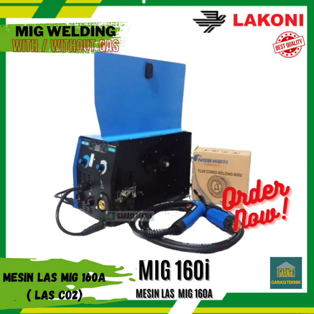 Mesin Las Flux MIG CO2 MMA Lift TIG 160 Lakoni Mig 160 Mig 160