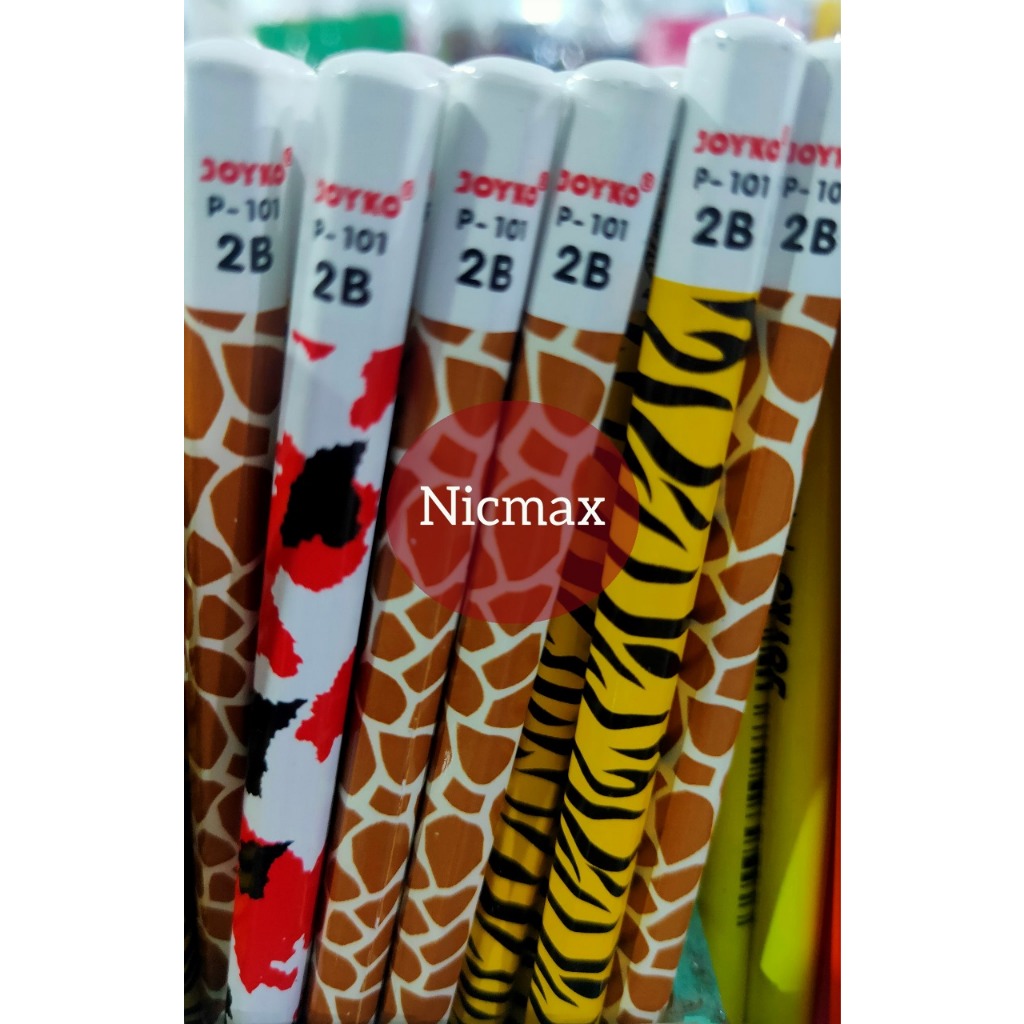 

Pencil / Pensil Joyko P-101 / 2B / Animal Kingdom 2 / Isi 12 Pcs