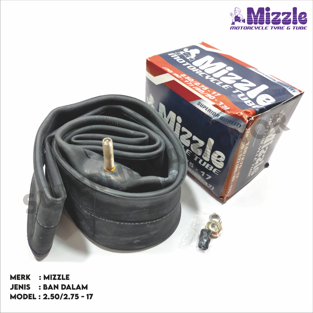 BAN DALAM 250/275-17 70/90-17 80/90-17 BAN DALAM MOTOR RING 17 MERK MIZZLE