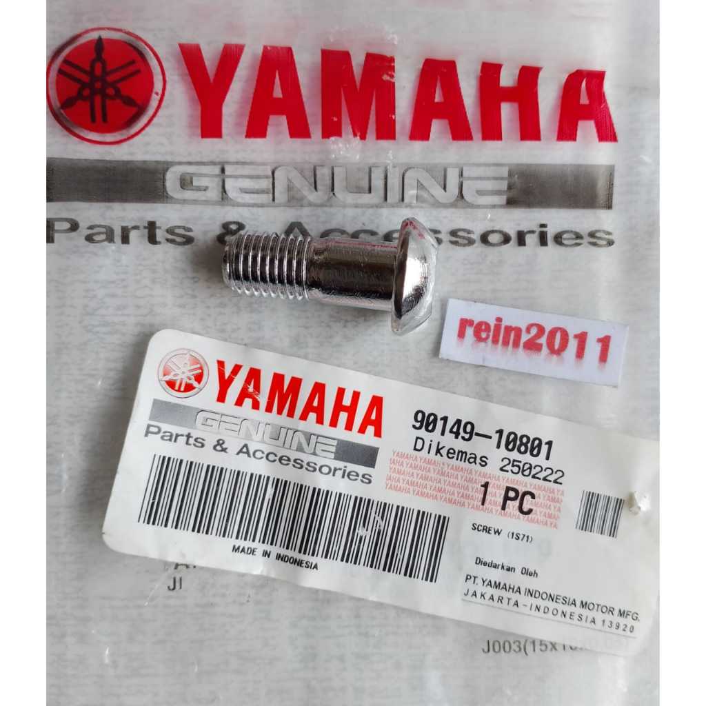 BAUT KALIPER DEPAN / BAUT DUDUKAN KALIPER MIO SMILE SPORTY SOUL XEON ASLI ORI YAMAHA 90149 10801