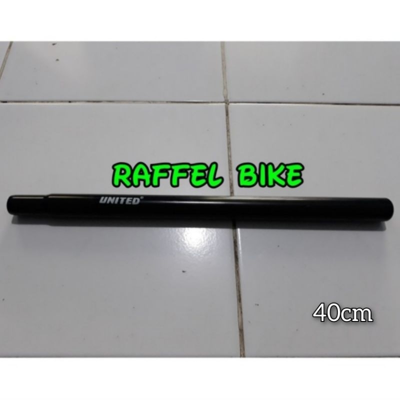 Termurah. Seatpost United 25.4 black 40cm. Seatpost 25.4