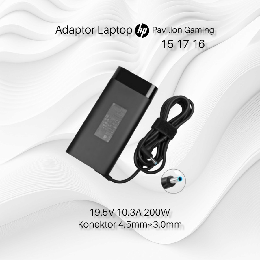Adaptor Charger HP Pavilion Gaming 15 17 16 19.5V 10.3A 200W original