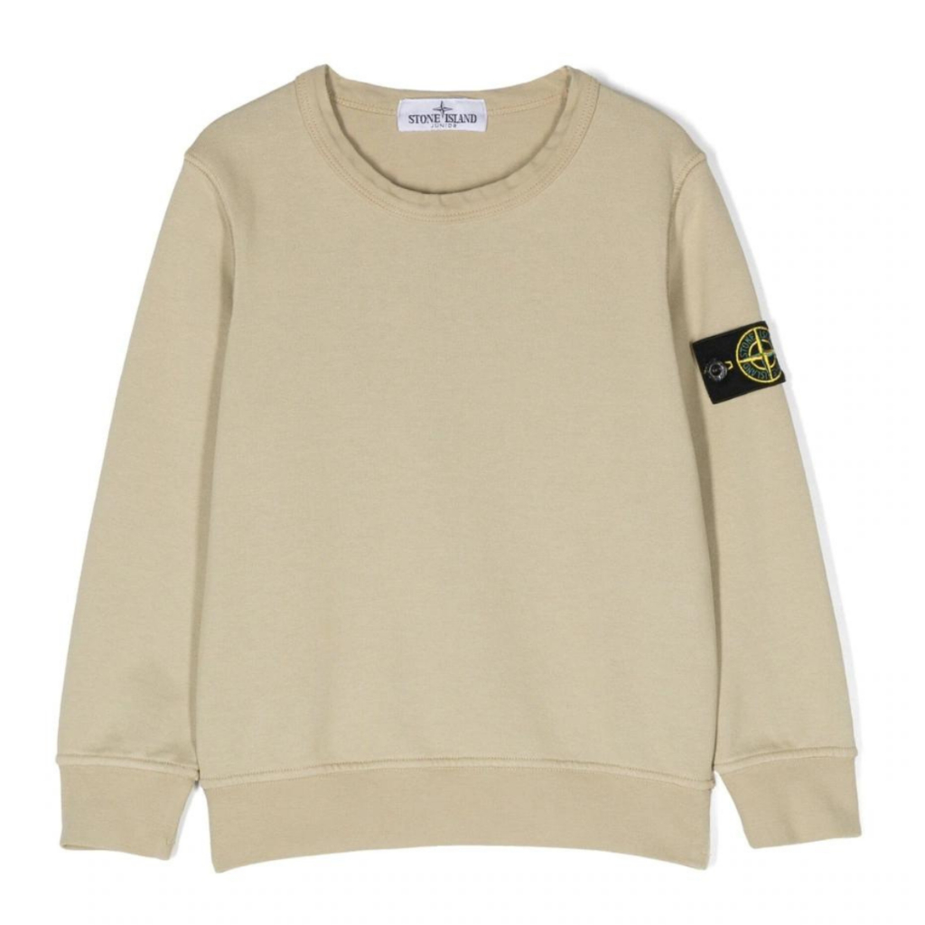Outerwear Sweater Stond Island Emble Lengan Panjang / Sweater Cewek Cowok Warna Cream Size M-Xxl