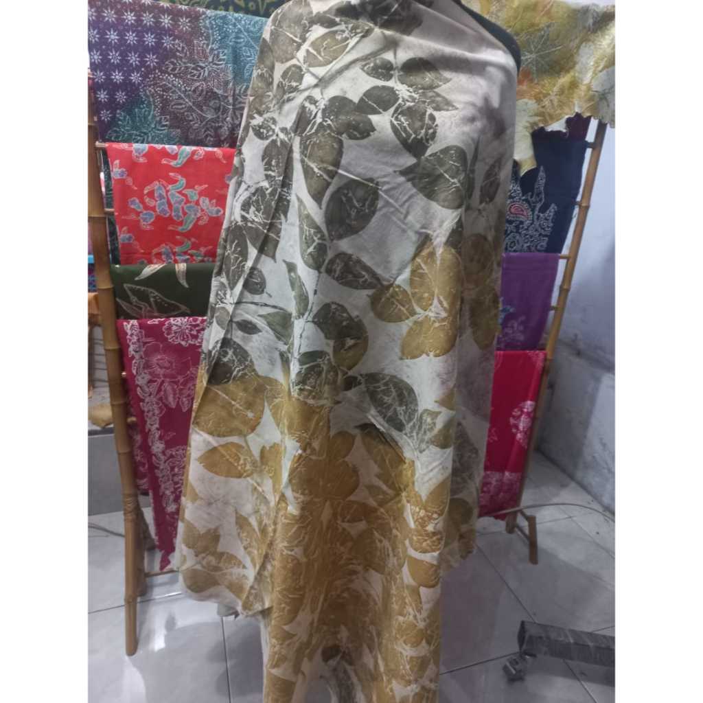 kain batik ecoprint/kain ecoprint daun