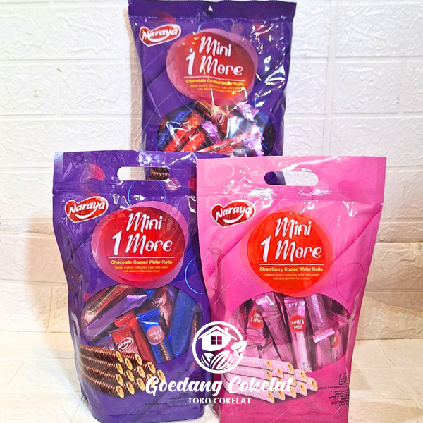 

Naraya Mini 1 More Chocolate Strawberry Coklat Wafer Roll Rolls 200g 240g 300g