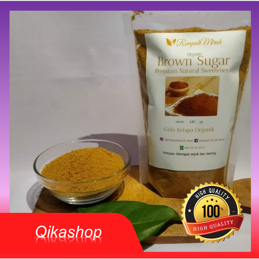 

Gula Semut/Gula Kelapa Organik/Brown Sugar/Kualitas ekspor/240 gram