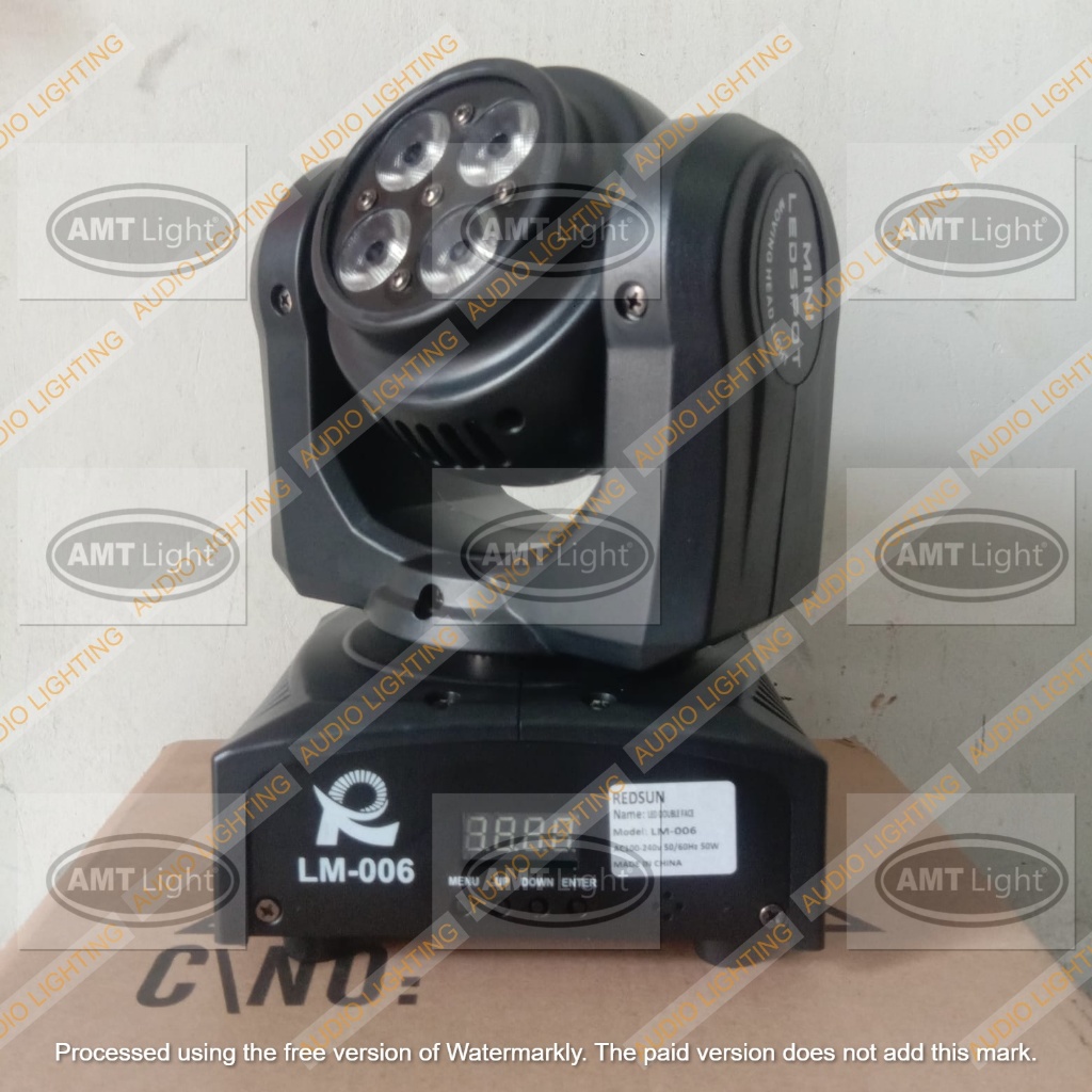 Mini Moving Head Led Spot 2in1 Lm-006 Redsun