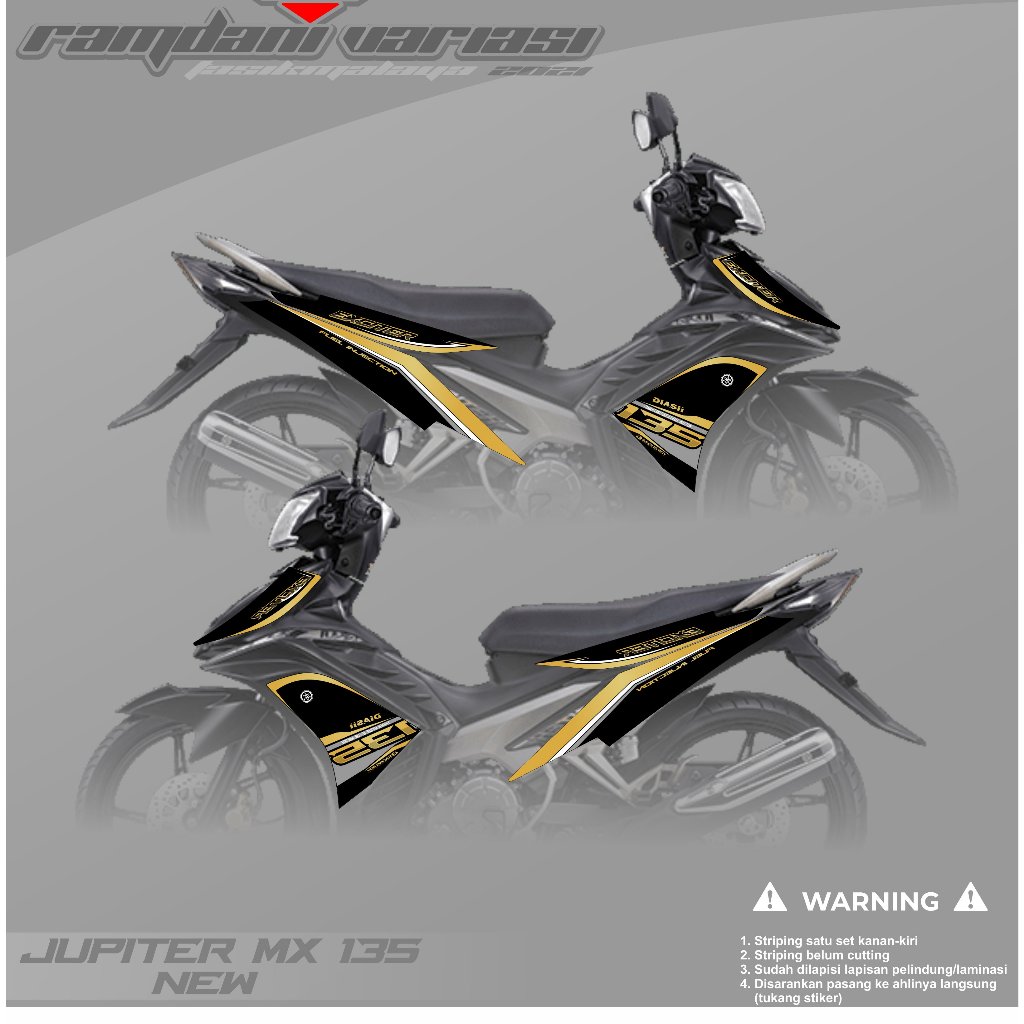 STRIPING JUPITER MX NEW - STRIPING MX 135 - STIKER STRIPING MX 135