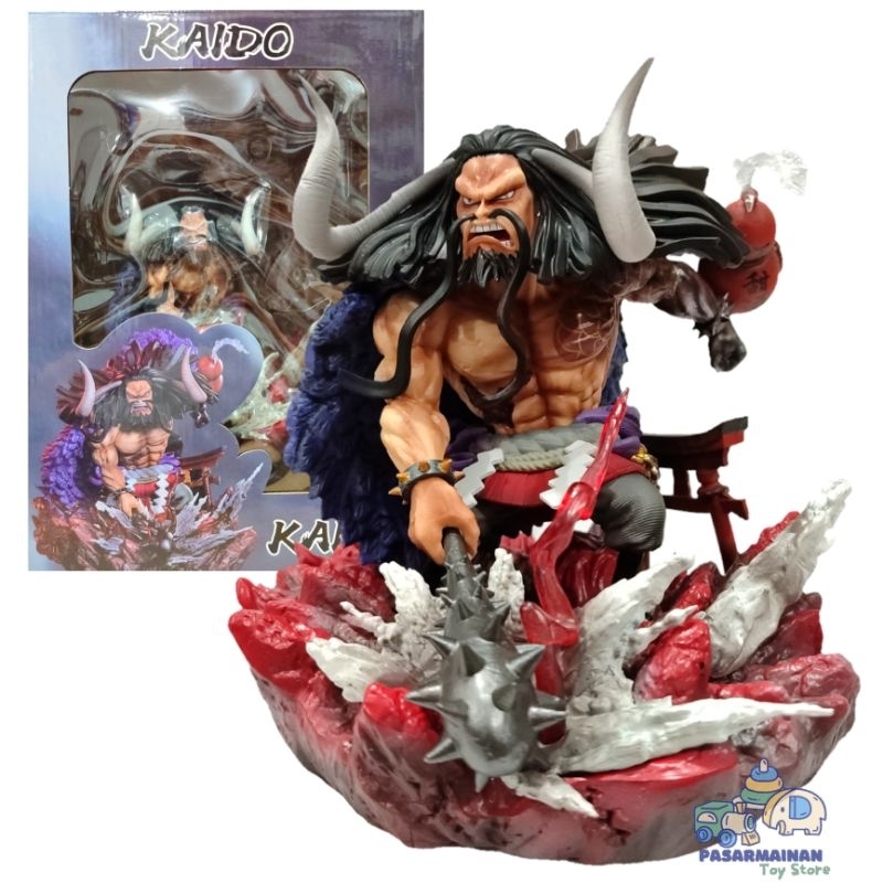 Action Figure One Piece G5 Kaido Kai Multi Wfc Track Miniatur Pajangan