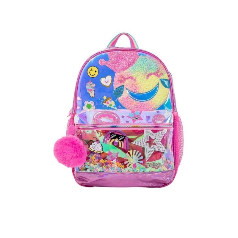 SKECHERS TWINKLE TOES HAPPY FACE BACKPACK GIRLS - PINK
