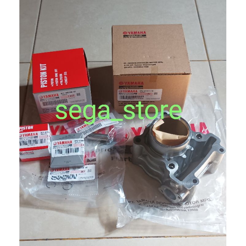 bureng cylinder blok seher piston kit set yamaha jupiter mx king 150 new vixion NVA 2015 xabre ori o