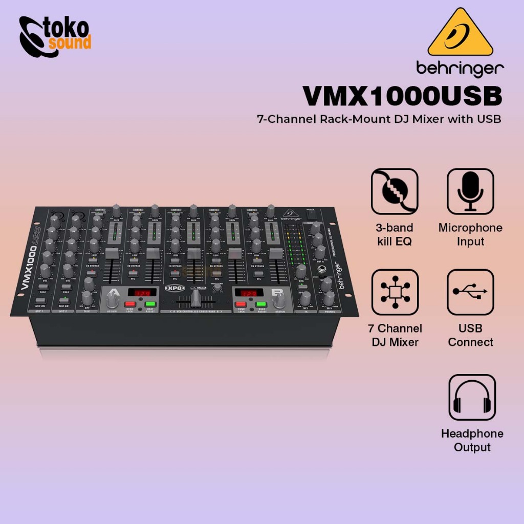 Behringer VMX1000USB - 5 Channel Pro Mixer