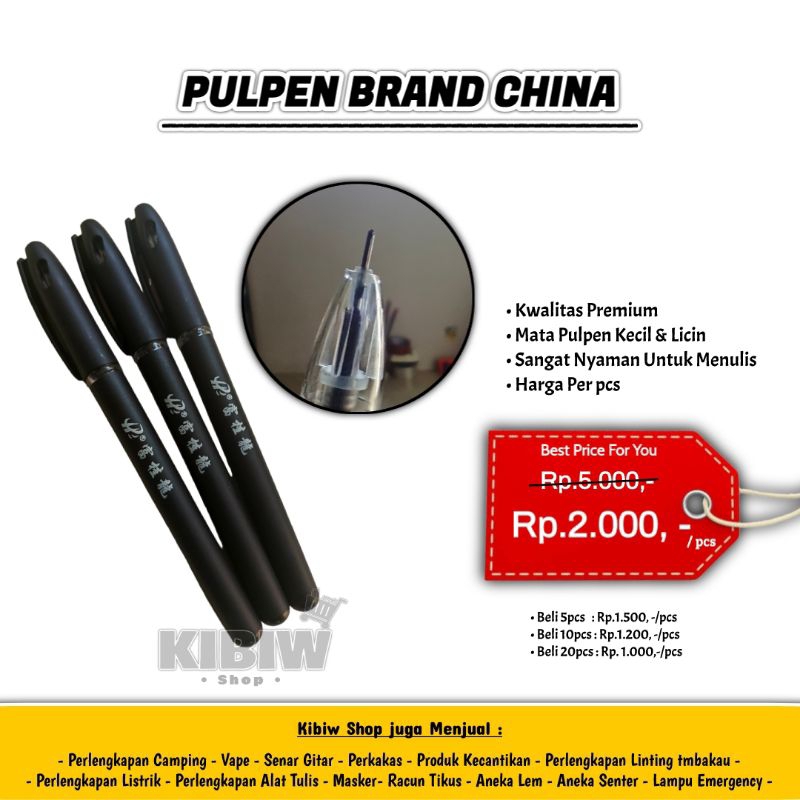 

Pulpen Tulis