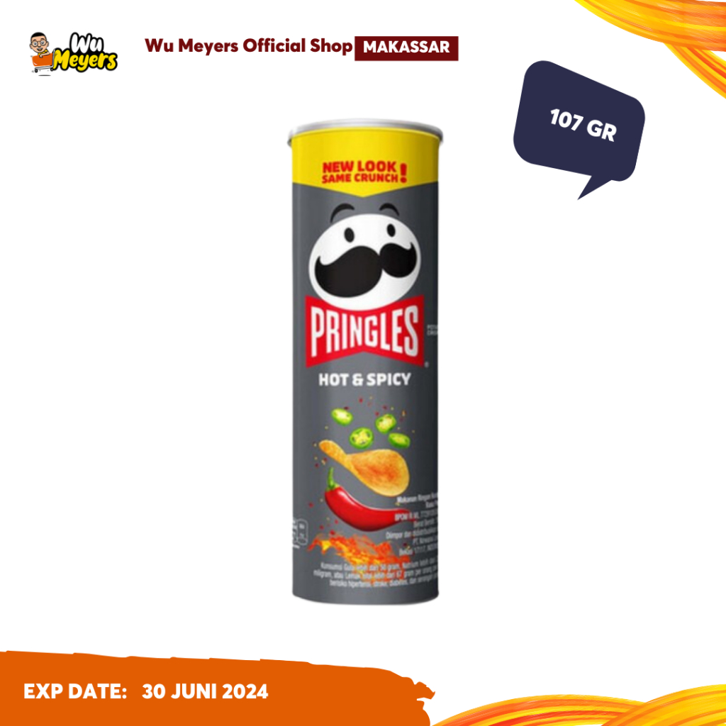 

Snack Pringles Keripik Kentang Hot & Spicy 107 gr - WuMeyers Makassar