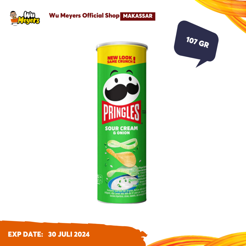 

Pringles Snack Keripik Kentang Sour Cream & Onion 107 gr - Wu Meyers Makassar